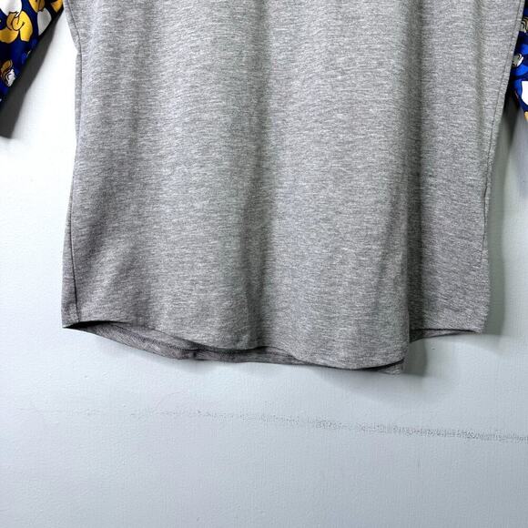 LuLaRoe Disney Donald Duck Randy Gray Blue Raglan Sleeve Shirt Women's Sie L - Picture 8 of 12
